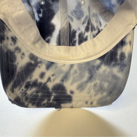 NWT Aerie Baseball Hat Cap Tie Dye Blue White 100% Cotton OS - Picture 7 of 13